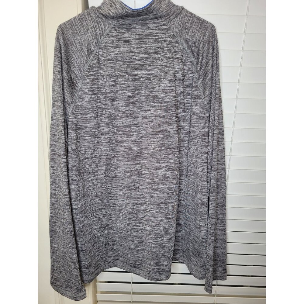 Chaps Golf Mens 1/4 Zip Pullover Gray Heather XXL Polyester NEW Comfort easycare - Picture 2 of 5